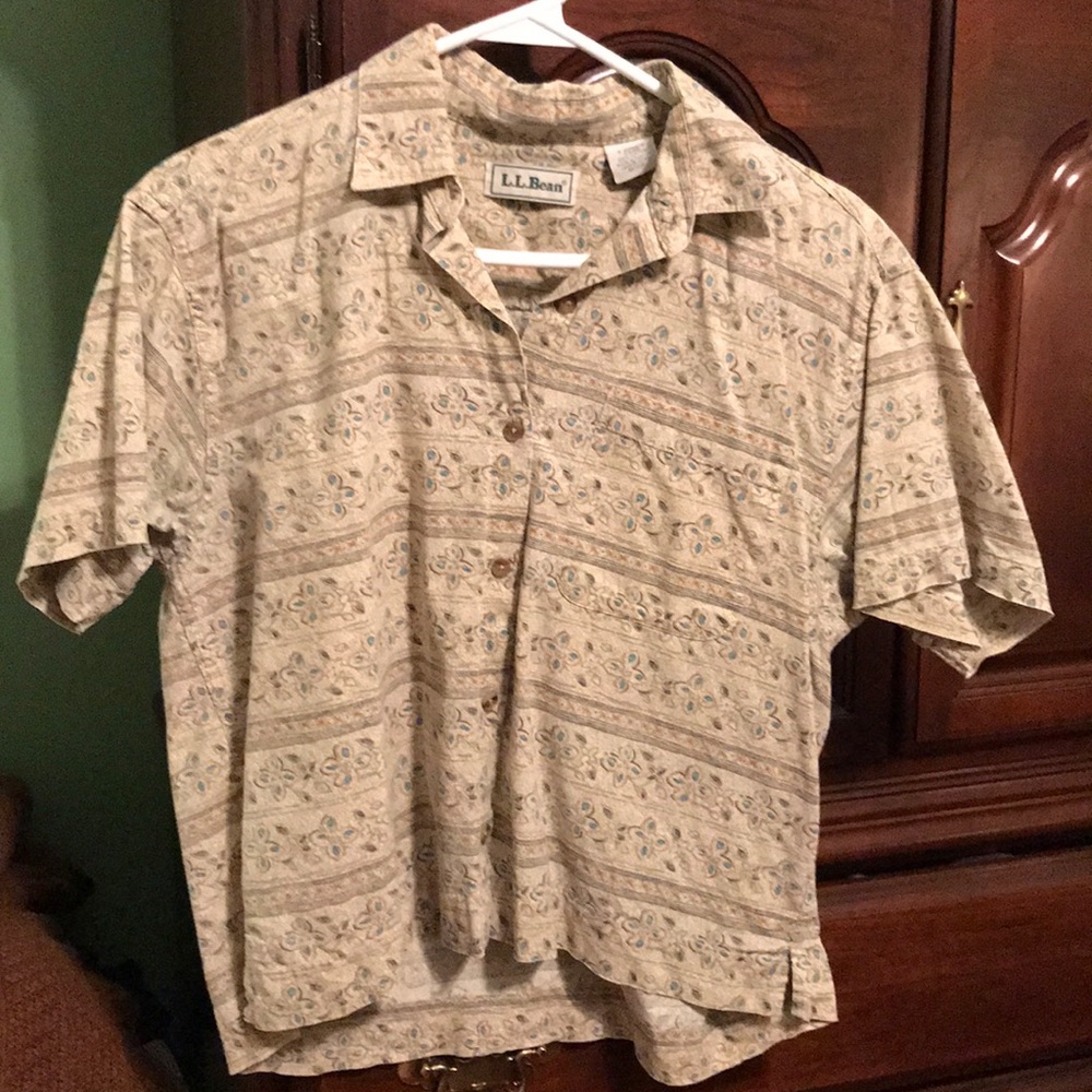 L.L. Bean button up women’s shirt